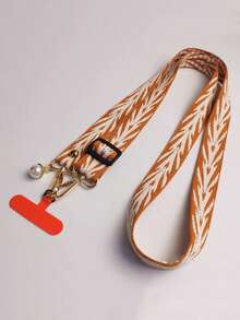 花卉刺绣可调节挂绳，可挂在脖子上或斜挎作为手机挂绳，时尚手机配件，带吊坠 - 适合工作证或日常佩戴，兼容安卓系统和大多数智能手机，是送给母亲、家人、朋友、孩子、生日、节日的理想礼物。 - 水草紋-頸繩 - 查看 16