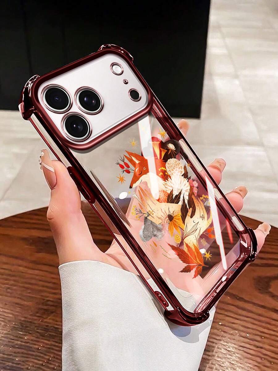 Phone Case For IPhone 17 Pro Max And 17 Air: Highly Transparent, Shockproof, With Four Corner Protection Bands And Deer Motif. - 金色 - 查看 1