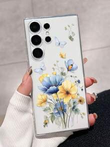 1个加厚透明花卉彩绘防摔保护壳，兼容三星Galaxy S26/S26PLUS/S26 Ultra、S25/S25PLUS/S25 Ultra、A17/A07/A16/A36/A26/A56/A50/A12/A32/A52/A72/A51/A21S/A13/A14、S24/S24PLUS/S24Ultra、S22/A52/A53/A54/A55、11/12Pro/12/12X/13Pro/14Pro/15Pro、Redmi 10/9/Note9/12c/Note11pro/Note8Pro - 彩色 - 查看 3