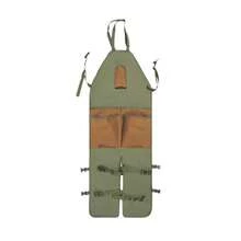 1 Stück strapazierfähige Oxford-Stoff Garten-Schürze mit Beinschutz, mehrfarbiges Taschen-Design, geeignet für Rasenpflege & Gartenwerkzeuge - Farbblockierung - Übersicht 14