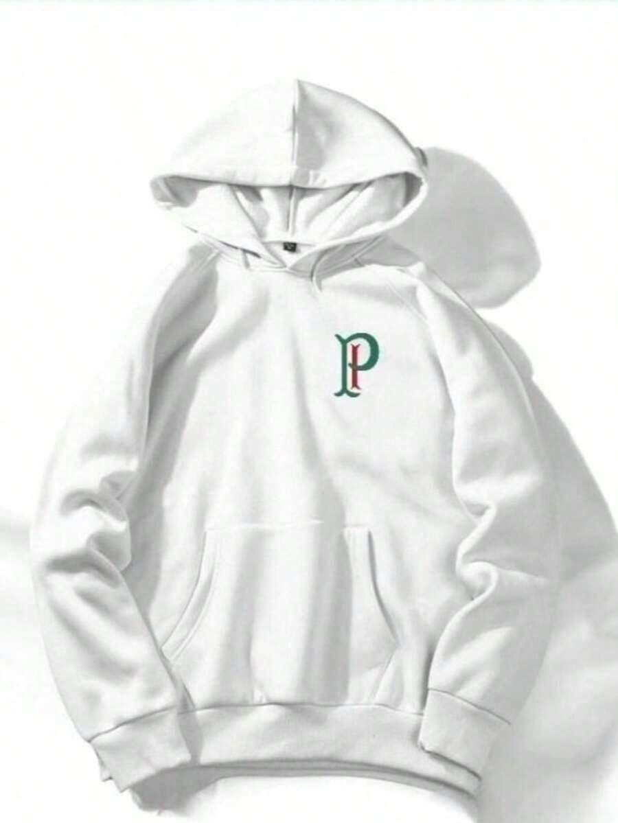 Men's Unisex Palmeiras Sweatshirt, Soft, Lightweight Fabric, 100% Cotton, Flannel-Lined Sweatshirt. - 白色 - 查看 1