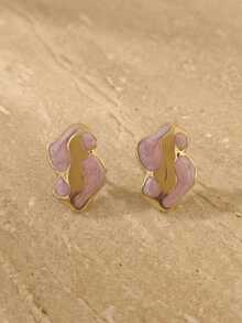 女士设计师款不锈钢油滴不对称耳钉，防水时尚耳饰，可爱彩色海星耳环，适合青少年女孩夏季海滩度假比基尼配饰，搭配迷人服饰和婚纱——百搭饰品，游泳、沐浴、运动时佩戴皆宜，是情人节、生日、母亲节和度假惊喜的理想之选。 - 彩色 - 查看 15