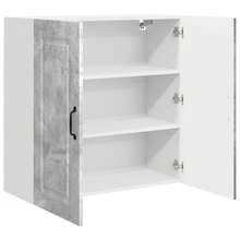 vidaXL Küchenschrank Kalmar Beton Grau 80 X 31 X 80 Cm Holzwerkstoff - Grau - Übersicht 5