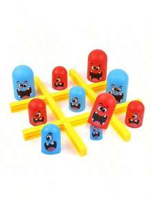 【互动式亲子益智玩具】一套益智玩具，井字棋游戏，策略棋盘游戏，亲子互动游戏，家庭游戏，圣诞节和万圣节礼物益智玩具。 - 彩色 - 查看 11