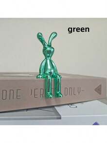 1pc Long-Legged Sitting Rabbit Diy Crafts Paper Box Storage Box Handle Car Small Ornaments Bathroom Shelf Decoration Best Gifts Birthday Graduation - Gold - View 12