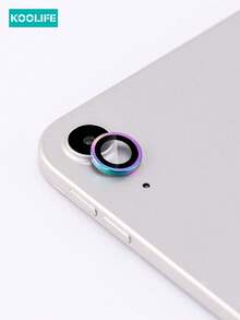 Koolife 1pc IPad Camera Lens Protector, Eagle Eye Tempered Glass Lens Cover, Metal Single Ring Protection, No Pixel Loss, Waterproof, Shockproof, Anti-Fall, Anti-Scratch, Anti-Fingerprint Full Coverage, Suitable For IPad11/IPad10/IPad Mini/IPad Air - Glitter Silver - View 4