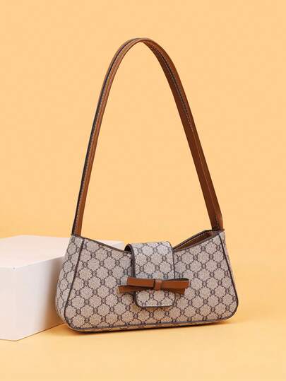 Fashionable Chic Niche High-Quality Shoulder Underarm Floral Tote Bag For Commuting