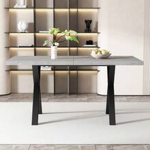 Dining Tables - Grey+Black + MDF - View 4