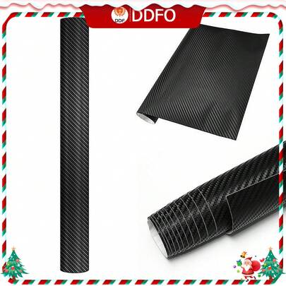 3D Carbon Fiber Vinyl Film Wrap Sheet Auto DIY Sticker Car Decal  Black From Ddf The Best Price