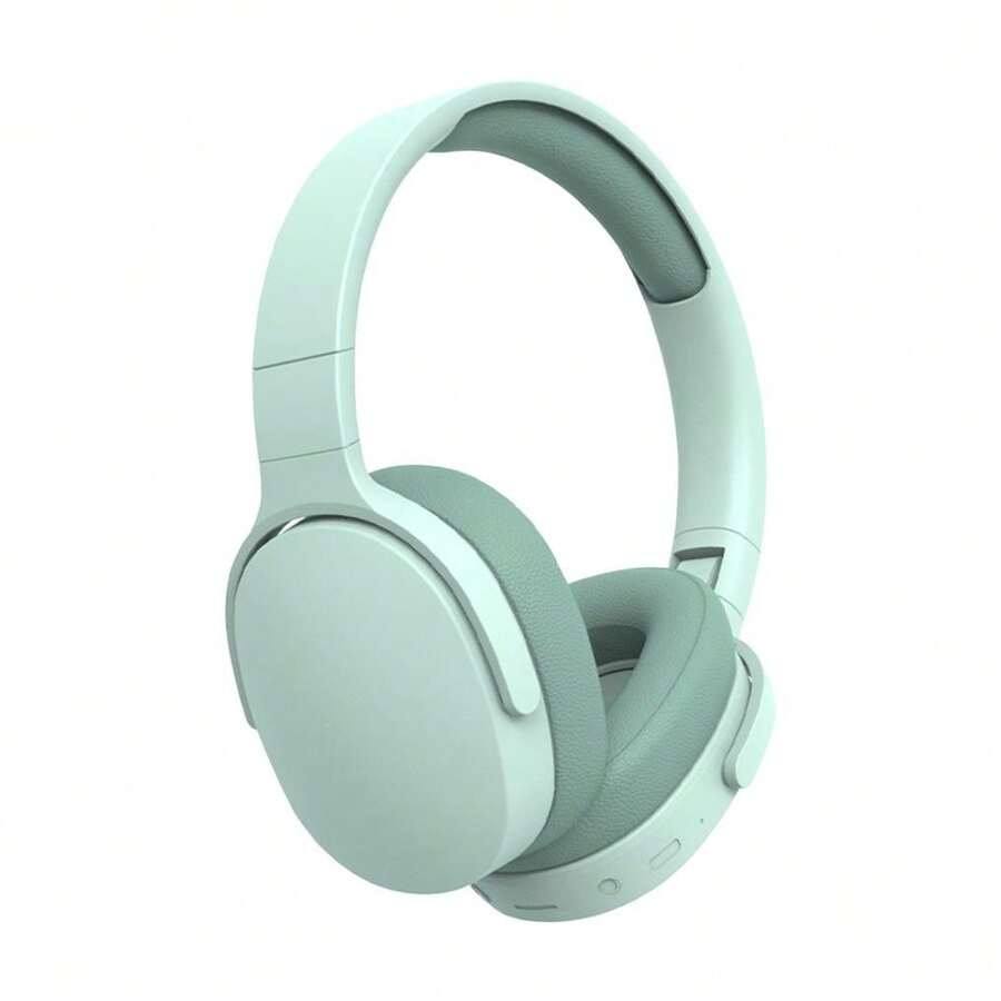 Wireless Over-Ear Bluetooth Headphones, Deep Bass Wireless Headphones With Mic, Noise Isolating, Lightweight Folding HiFi Stereo Headset For Travel/Tablet/PC/Home - 綠色 - 查看 1