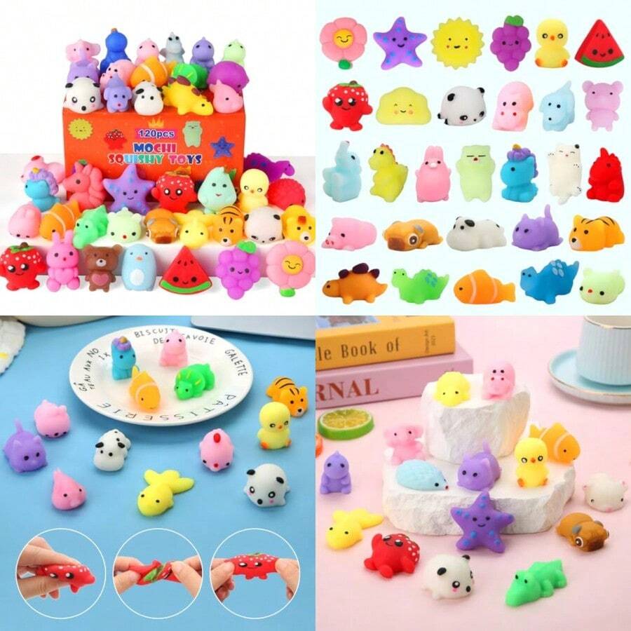 Sdfiu34-30 Pack Squishy Toys Kawaii Squishies Party Favors For 4-8 8-12 Treasure Box Toys For Classroom Birthday Xmas Gifts Goodie Bag Mini Animals Mochi Squishy Stress Relief Sensory Toys Random-Bdfu3 - 30 - Xem 1