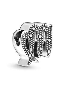 1件时尚简约电镀十二生肖串珠手链/项链，用途广泛，可DIY饰品，生日礼物 - 銀色 - 查看 5