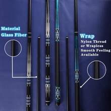 Odwmwhuh  Glass Fiber Pool Cue 2-Pieces Pool Cue Stick - 58" Professional Billiard Pool Cues Sticks 19-20 Oz Professional Pool Stick Set With Cue Case And Glove - Cue Set B - View 4