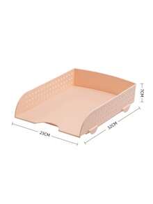 Multi-Layer Plastic Desktop File Folder Organizer Box; Document Holder - Multicolor - View 7