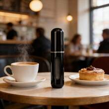 Travel Refillable Atomizer Sprayer For Perfume And Cologne Travel Bottle, Mini Perfume Refillable Bottle Perfect For Pockets - màu đen - Xem 1