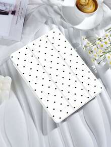 Polka Dot & Minimalist Pattern Tablet Protective Case, Compatible With IPad 9.7/10.2/10.5/10.9/12.9/Pro 11 (10th Gen), Galaxy Tab S6 Lite 10.4", Kindle Paperwhite 12th Gen (2024), Kindle 11th Gen (2022), Offers Soft Shock-Proof Protection, Supports Smart Stand/Auto Wake/Sleep Function - Multicolor - 查看 3