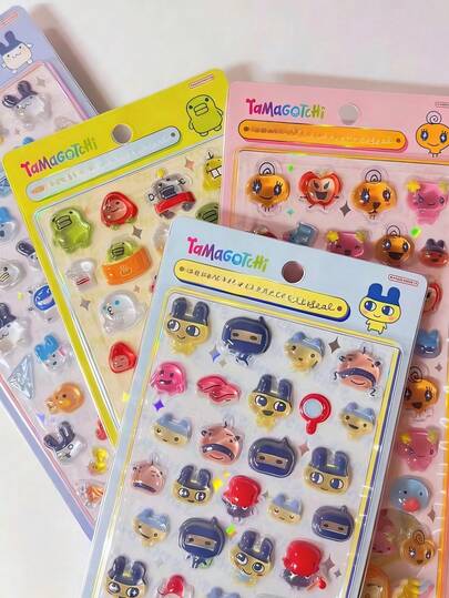 1pc Of Children's Anime Cartoon 3D Stickers, Cute Animal Cat Stickers, DIY Craft 3D Stickers, Suitable For DIY Phone Cases, DIY Sticker Notebooks, DIY Crafts, Laptops, Gift Packaging, Party Decoration, Perfect Holiday Gifts, Gifts For Fans And Friends, Back To School Gifts (Random Style)