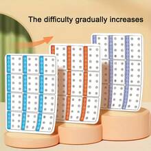 12 Reusable A4 Size Wipe Clean Tracing Cards, 6 Sheets, Visual Tracking & Focus Exercise For Elderly To Improve Memory & Vocabulary, Great Gift For Mother's Day, Halloween, Christmas, New Year, Cognitive Training, Memory Enhancement, Visual Tracking Cards, Interactive Flashcards, Durable Flashcards, Smooth Writing Surface, Learning Cards, Educational Tool, Elderly Learning, Senior Education - Multiple Styles - View 3