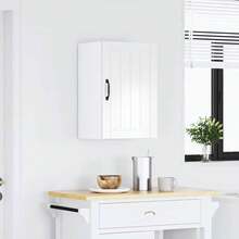 vidaXL Küchen-Hängeschrank Lucca Hochglanz-Weiß Holzwerkstoff - 白色 - 查看 3