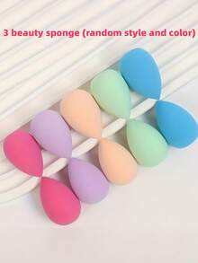 Mini Makeup Sponge. Makeup Blending Sponge, Flawless For Liquid, Cream And Powder, Multi-Color Makeup Sponge, Latex-Free Damp And Dry Foundation Makeup Sponge, Suitable For All Skin Types.,Giveaways,Travel,Cheap Stuff,Travel Essential - Multicolor - View 6