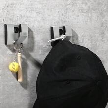 4 Pcs Folding Hideaway Coat Hooks Heavy Duty Wall Towel Hooks For Bathrooms Retractable Coat Space Aluminum Wall Hanging Holder For Closet Scarf Hat Robe Key Purse Bag(Gray) - Gray - 查看 7