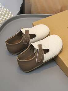 1. 复古风儿童鞋，软底防滑魔术贴休闲鞋，男女童鞋，波西米亚风儿童乐福鞋，透气防滑魔术贴鞋，百搭日常童鞋 - 卡其色 - 查看 6