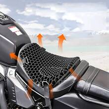 Universal Motorcycle Gel Seat Cushion 3D Honeycomb Shock Absorbing Pad, Comfortable For Long Rides - Motorcycle Seat Cushion - View 1