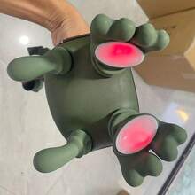 Masajeador de cuello para aliviar el dolor profundo con dedos, masajeador de hombros eléctrico inalámbrico portátil biónico con calor y compresión. - Verde militar - Ver 3