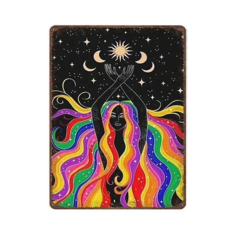 Vintage Metal Tin Sign Plaque,Lesbian  Gay Poster, GBT Rainbow Tin Sign,Man Cave Pub Club Cafe Home Decor Plate,Birthday - 1PC - 查看 1