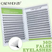 500 piezas de extensiones de pestañas premontadas, 3D/6D/9D/10D/20D/30D, longitud mixta de 8-15mm, rizo D, puntas afiladas, extensiones de pestañas esponjosas premontadas hechas a mano - D - Ver 36