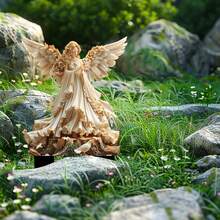 复活节快乐 2D 亚克力花园装饰牌，可爱兔子和彩蛋庭院标牌，防风雨户外春季装饰，宗教节日草坪装饰品，基督教复活节花园装饰 - A - 查看 14