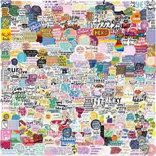 312PCS Positive Affirmation Stickers Kawaii Harajuku Skateboard Graffiti Decals Luggage Suitcase Bike Gift Phone Bike Sticker Self Affirmation Encouragement Slogans Graffiti Sticker - 1 Set - View 11