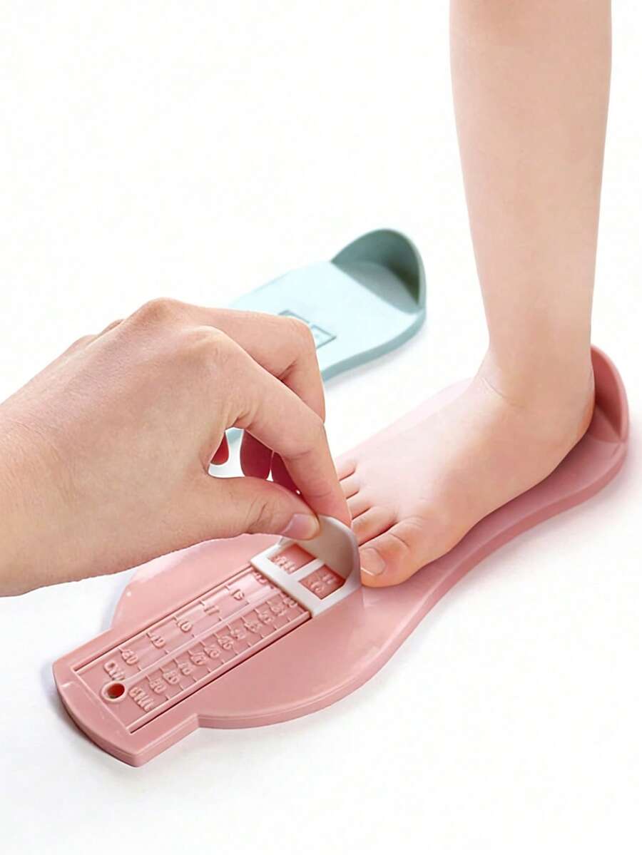 1pc Baby Foot Measuring Device, For Measuring Children's Shoe Size, Baby Gift Foot Length Ruler, Household Baby Foot Measuring Tool - Multicolor - View 1