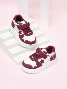 Kids' Soft Sole Versatile Sneakers, Fashion Girls' Skate Shoes, Casual Boys' Trainers - Red - View 5