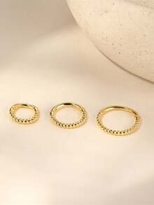 925 Sterling Silver Single Nose Ring - Simple Hypoallergenic Piercing Jewelry For Women - Single Nose Ring - View 6