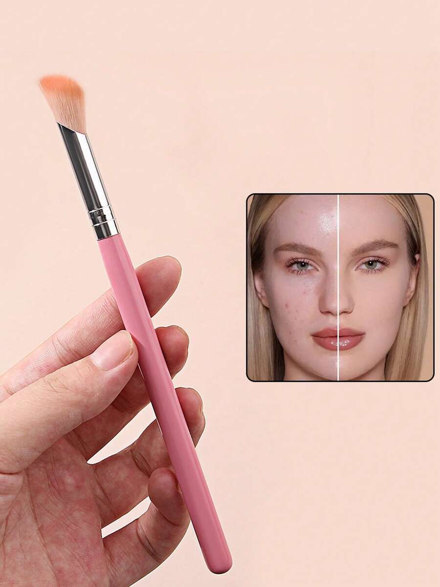 1支柔软刷毛眼影刷，精准蘸取粉状眼影，轻松晕染肌肤，适合初学者 - 彩色 - 查看 1