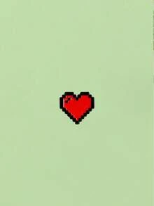 1pc Christmas Pixel Style Casual Zinc Alloy Brooch, Cartoon Heart Shaped Pixel Brooch Pin, Red Heart Decor For Clothes, Backpack, Couples, Fashion Accessory - Pixel Heart - View 5