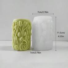 Maple Leaf, Tulip, Sunflower Pillar DIY Handmade Fragrance Plaster Multifunctional Silicone Mold - White - View 6