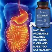 Bunkell Akkermansia 100 Billion AFU - Live Probiotic - Digestive Health & Energy Support For Women & Men - 120 Capsules - 1 Bottle - View 3