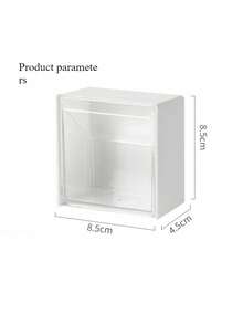 Minimalist Bathroom Wall Mounted Flip Cover Small Item Storage Box, No Drilling Required - Wall-mounted Flip-top Storage Box - View 5