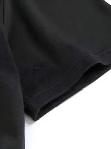 I Was Made To Praise The Lord Christian Music Word Cloud Women's Plus Size 1 Pcs T-Shirt Funny Oversized Graphic Short Sleeve Tee Novelty 100% Cotton Shirt Casual Crew Neck Top 220g - 黑色 - 查看 5