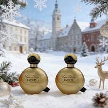 50ml (1.7 Ounces) Two-Bottle Oriental Flower Fragrance, With A Golden Appearance Design And Golden Aroma. The Top Notes Are Peach, Freesia And Orchid. The Middle Notes Are Jasmine And Orange Blossom. The Base Note Is Warm Vanilla, Amber And Sandalwood. Oriental Fragrance, Women's Perfume, Perfume Ladies. Perfume Set, Vanilla Perfume, A Gift For Friends, Mini Perfume For Women, The Top Choice For Valentine's Day Gifts. - 2PC - View 2