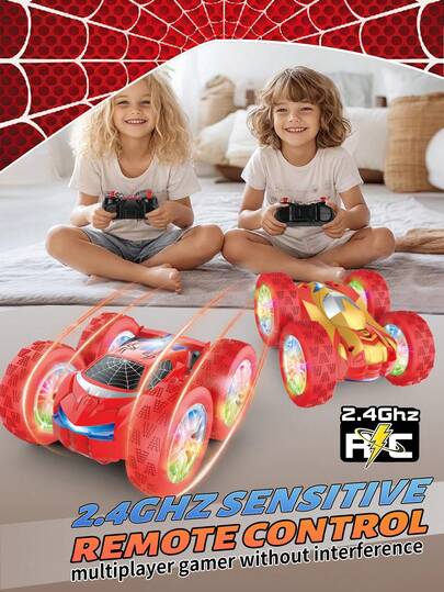 1pc 360° Flip Remote Control Crawling Car, RC Car, Stunt RC Car, Outdoor Toy For 4-8 Years Old Kids, Birthday Gift For Boys 5 6 7 8 9 10+ Years Old, Halloween/Thanksgiving/Easter/Family/Friends Gift