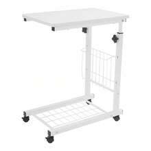 Adjustable Bed Side Table, Side Table With Wheels, Mobile Standalone Table New - 1 - View 10