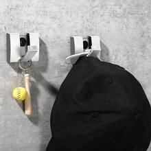 4 Pcs Folding Hideaway Coat Hooks Heavy Duty Wall Towel Hooks For Bathrooms Retractable Coat Space Aluminum Wall Hanging Holder For Closet Scarf Hat Robe Key Purse Bag(Silver) - Bạc - Xem 6