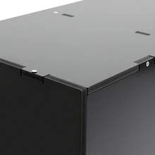SHIOUCY Black 36-Compartment Literature Organizer 9.3x2.4in 176lbs Load Removable Partition For Office School Document File Storage - Black - View 9