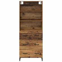 vidaXL Highboard Altholz 69,5 X 34 X 180 Cm Holzwerkstoff - Gelb - Übersicht 8