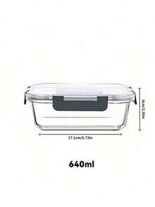 3pcs/Set 360/630/1030ml Food Storage Containers - Meal Prep Boxes For Office, Back To School, Portable, Outdoor Bento Glass Food Storage Containers With Lids, Stackable Glass Meal Prep Containers With Lids, Airtight Glass Storage Jars - Multicolor - View 10