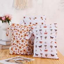 Bolsas Húmedas y Secas Reutilizables 3 Piezas Organizador de Viaje Resistente al Agua Ideal para Playa Piscina Gimnasio Yoga Toallitas y Articulos de Aseo Portátil - Mariposa - Ver 13