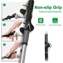 Retractable Swing Trainer - Pro Handed Click Stick Grip Trainer Grip Swing Training Aid Beginners - 黑色 - 查看 6